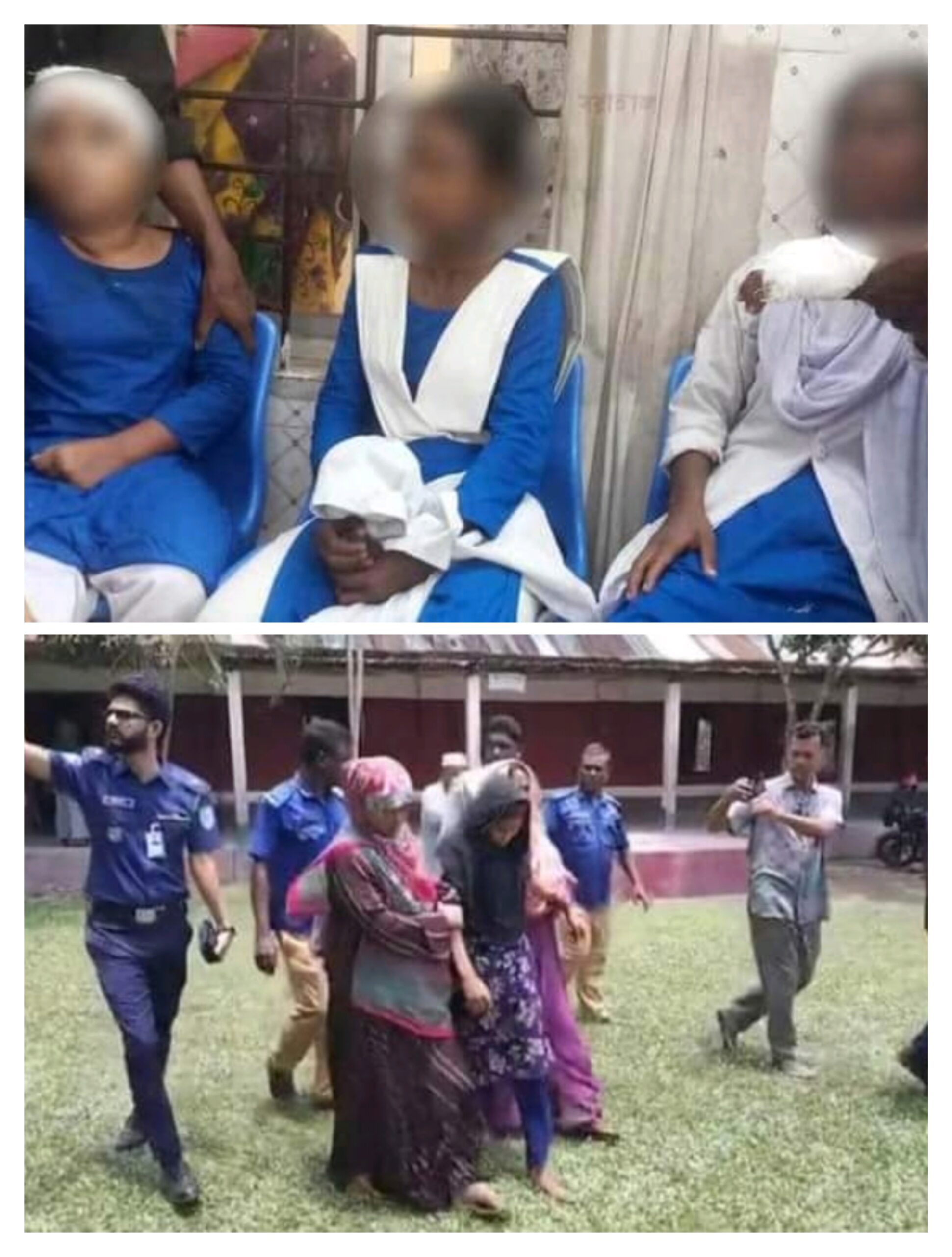 চার শিক্ষার্থীকে ধারালো ছুরি দিয়ে কুপিয়ে জখম করার ঘটনা ঘটেছে।