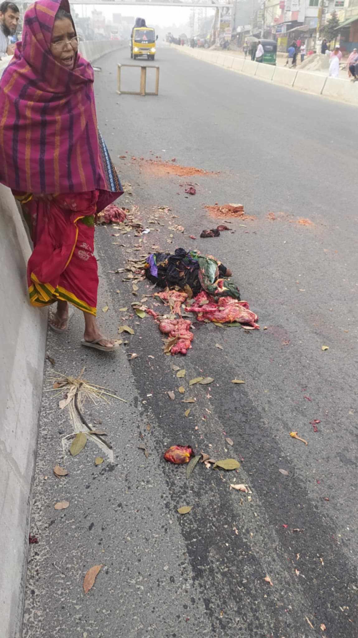 শাজাহানপুরে অজ্ঞাত গাড়ীর চাপায় বৃদ্ধা নিহত