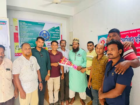 খুলনা বিভাগীয় প্রেসক্লাব কালিগঞ্জ উপজেলা শাখার মত বিনিময় সভা।