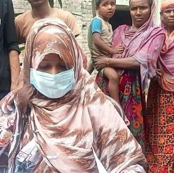 ভোলা জেলার নারী স্ত্রী”র দাবীতে সাদুল্যাপুরে অনশন।