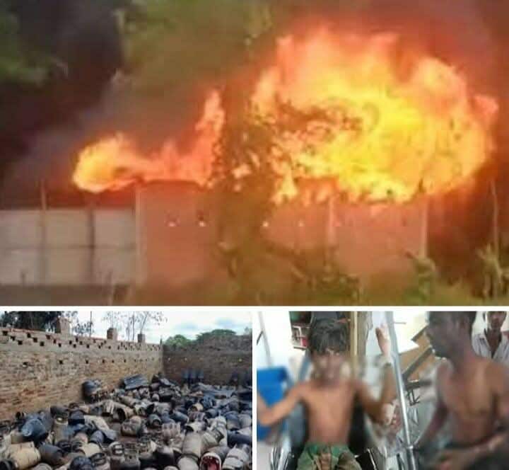 চন্দনাইশে গ্যাস সিলিন্ডারের গুদামে বিস্ফোরণে, ১০ জন দগ্ধ।