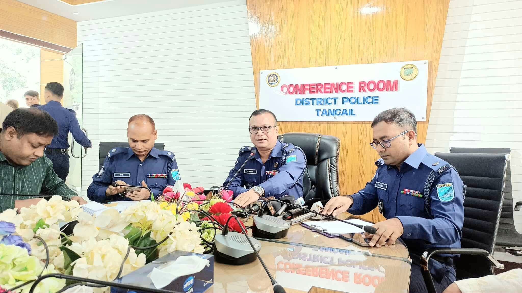 টাঙ্গাইলে নবাগত পুলিশ সুপারের সাথে সাংবাদিকদের মতবিনিময় সভা