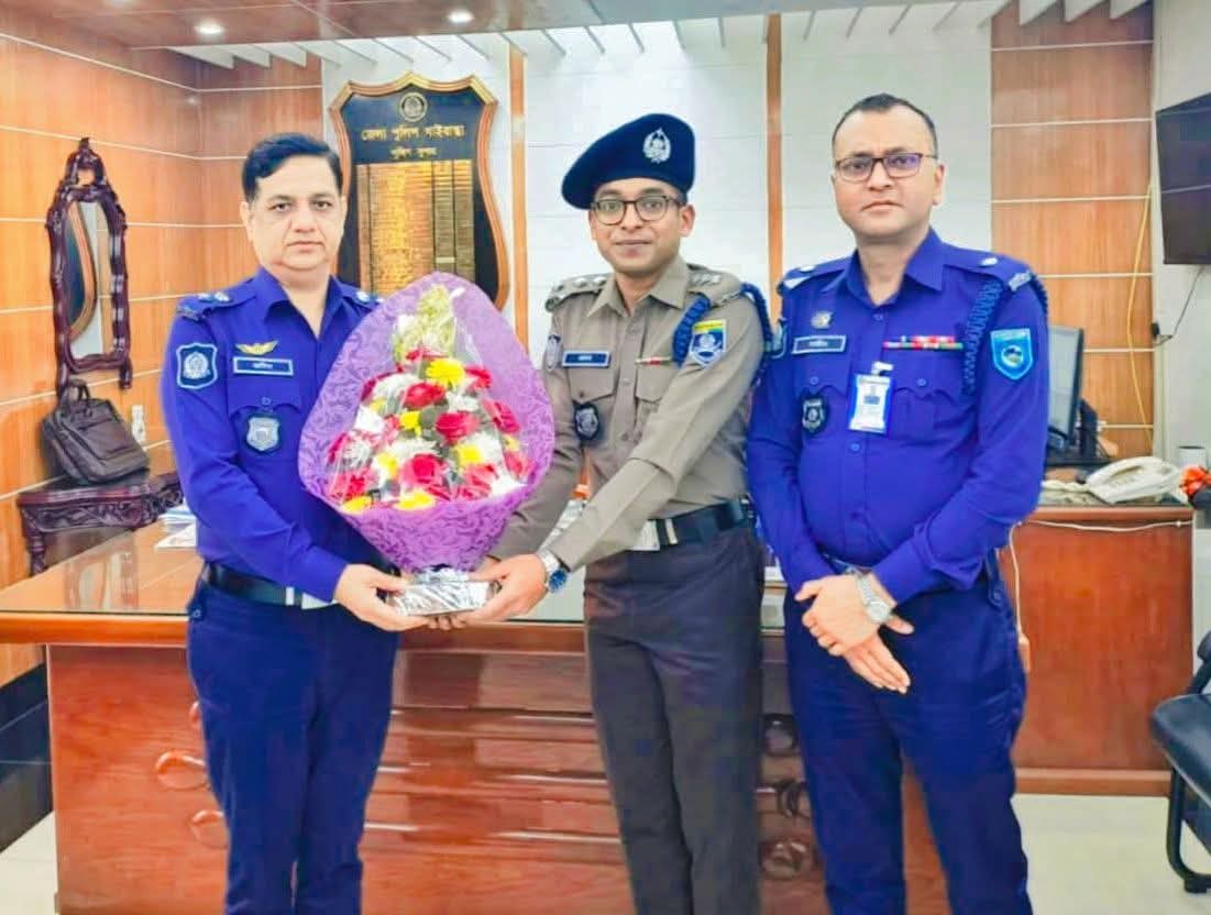 গাইবান্ধা সহকারী পুলিশ সুপার হিসাবে যোগদান করলেন প্রনব দাস