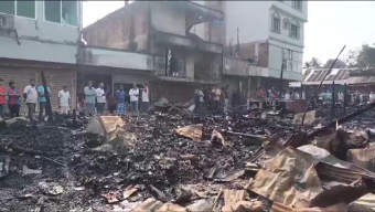খাগড়াছড়িতে আগুনে পুড়ল ৩৫ দোকান