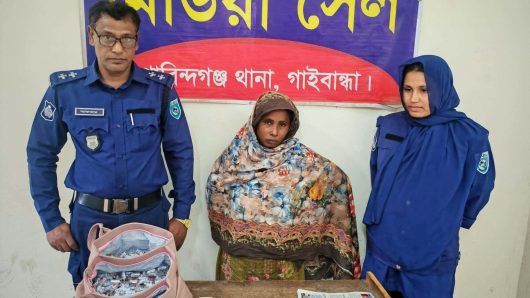 বুপ্রেনরফিন এম্পল ইনজেকশন সহ নারী মাদক কারবারি আটক।