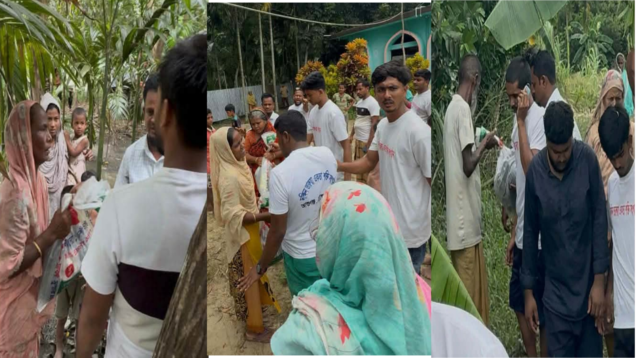 সাতকানিয়ায় বন্যাকবলিত ২৫০ পরিবারের পাশে ‘দক্ষিণ তারুয়া একতা শক্তি’ আশুগঞ্জ, ব্রাহ্মণবাড়িয়া